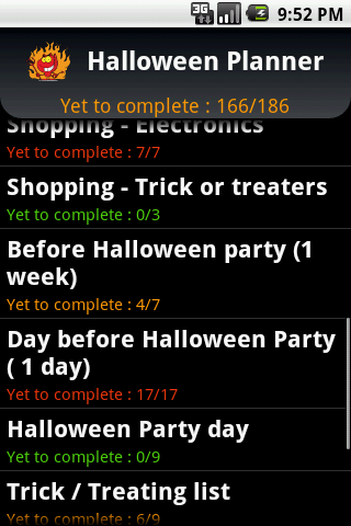Halloween Planner Android Lifestyle