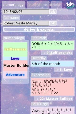 Bio Numerology Android Lifestyle