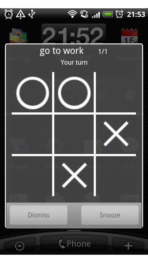 Tic Tac Toe Alarm Clock Android Lifestyle