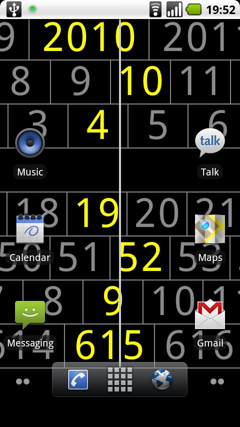 Linear Clock Live Wallpaper Android Lifestyle