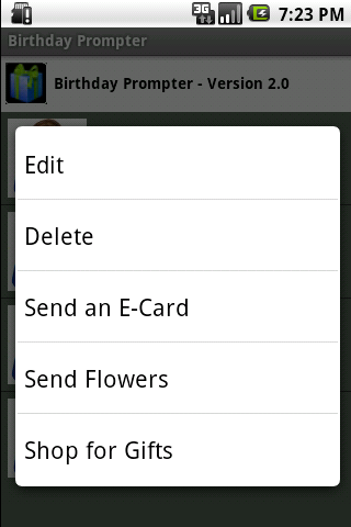 Birthday Prompter Android Lifestyle