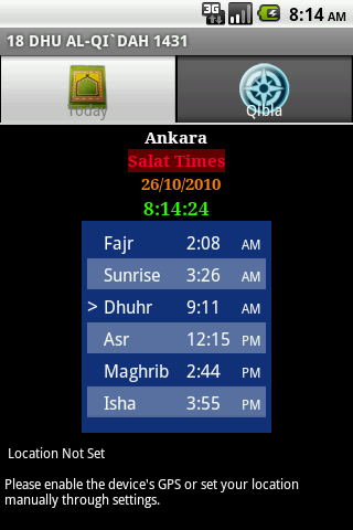 Salat Times