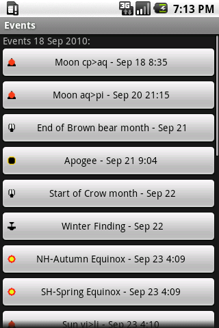 Pagan Calendar Android Lifestyle