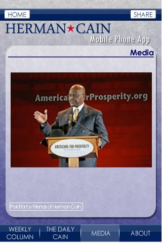 Herman Cain Android Lifestyle