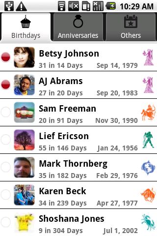 Birthdays Anniversaries & More Android Lifestyle