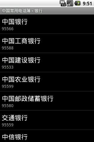 China Useful Numbers Android Lifestyle