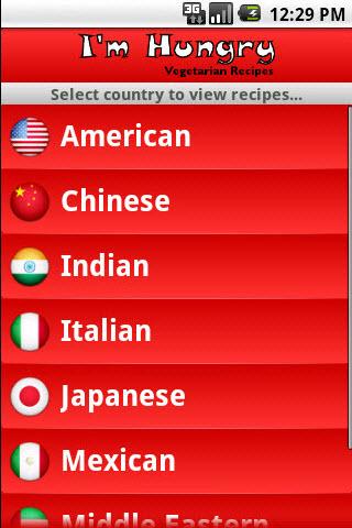 I’m Hungry: Vegetarian Recipes Android Lifestyle