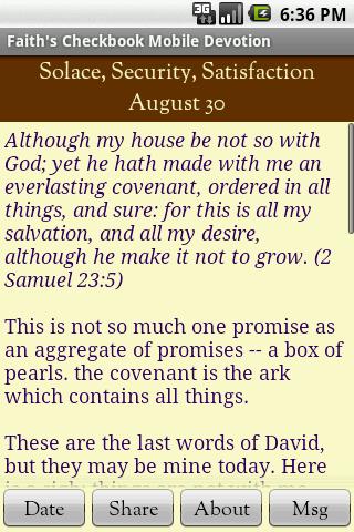 Faith’s Checkbook Mobile Devo Android Lifestyle