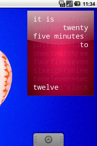 Word Clock Widget Android Lifestyle