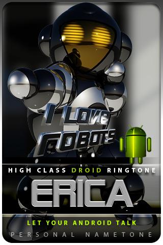 ERICA nametone droid Android Lifestyle