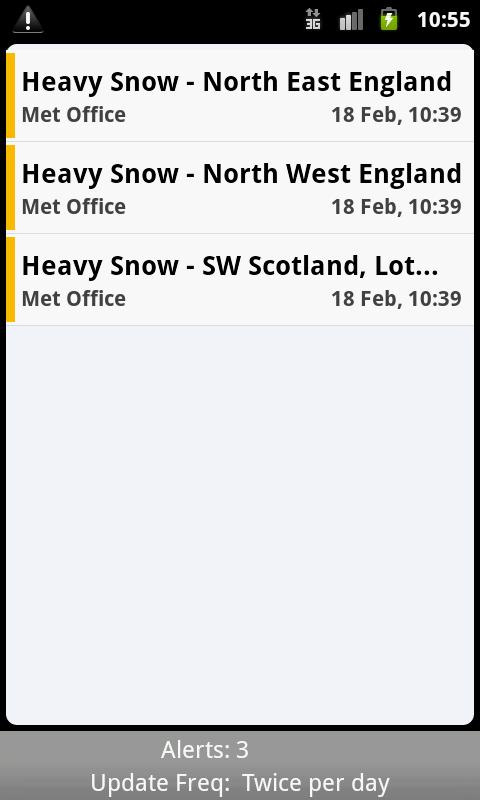UK Alerts Android Weather