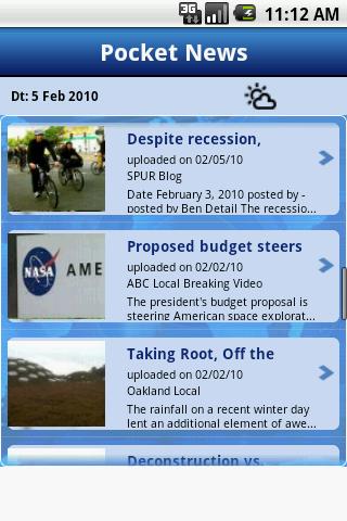 Pocket News for Business & Env Android News & Weather