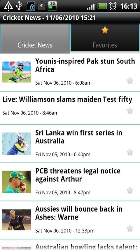 Cricket News Android News & Weather