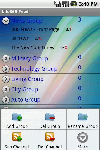 RSS Feed reader Android News & Weather