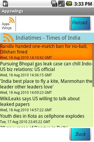 Appswings RSS Android News & Weather