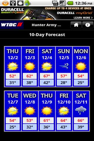 WTOC radar Android Weather