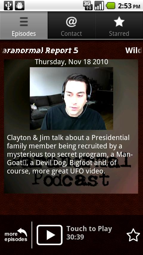 Paranormal Podcast Android News & Weather