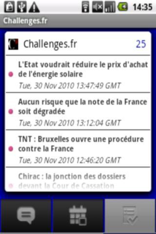 Challenges.fr News Reader Android News & Weather