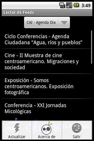 Lector de Feeds Android News & Weather