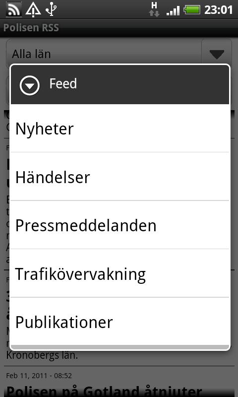 Polisen RSS Android News & Magazines