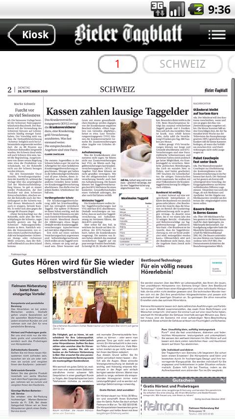 Bieler Tagblatt, Journal  Jura Android News & Weather