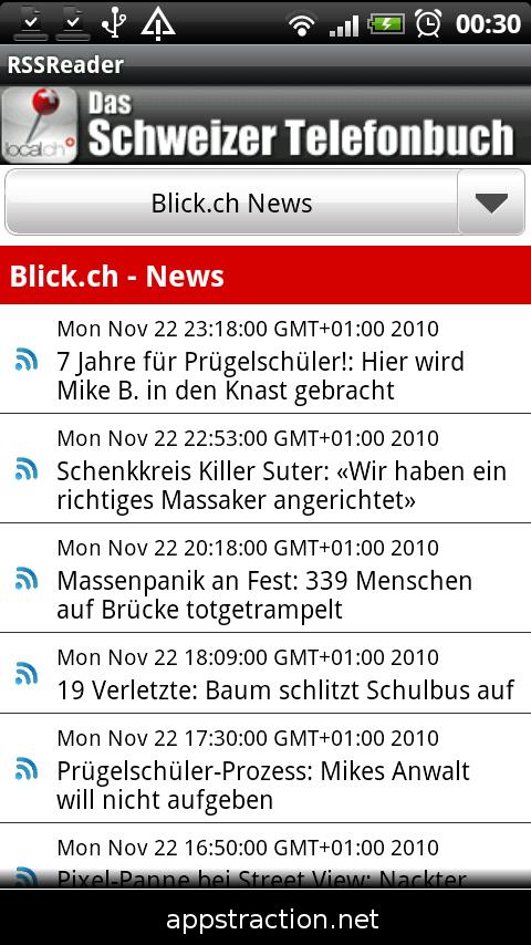 RSS Reader Swiss Edition Android News & Magazines