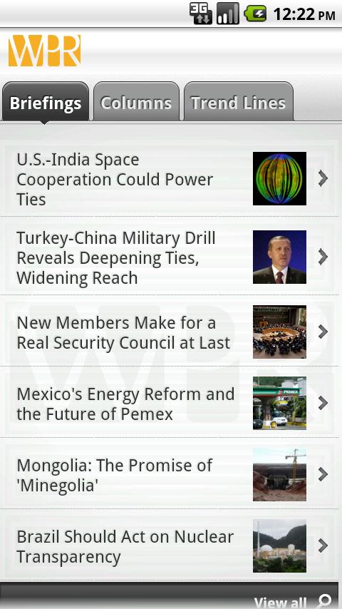 World Politics Review Mobile