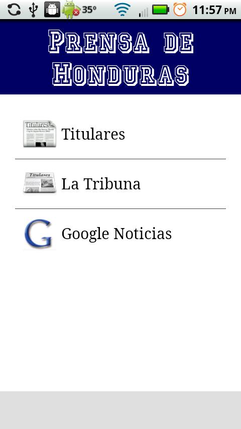 Noticias de Honduras Android News & Weather