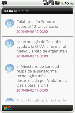 Oesía al Minuto Android News & Weather