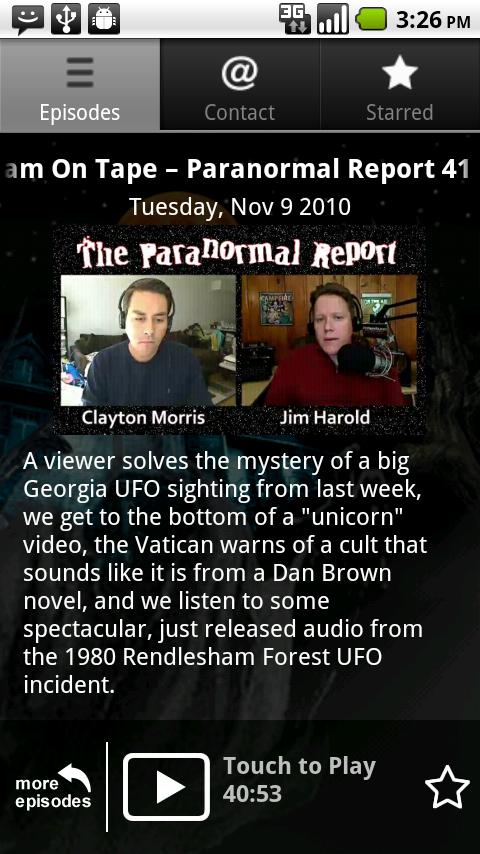 The Paranormal Report Android News & Weather