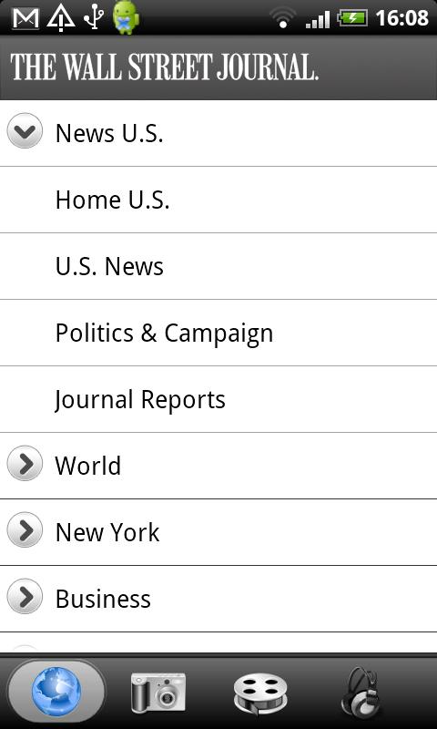 The Wall Street Journal (lite) Android News & Weather