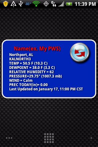 PWS Weather Widget Android Weather