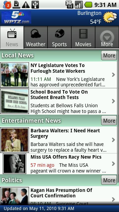 WPTZ Android News & Weather