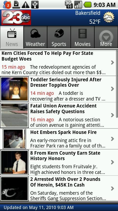 KERO ABC 23 News, TurnTo23.com Android News & Weather