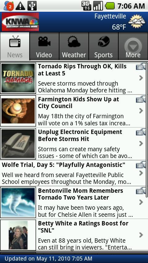 KNWA Northwest Arkansas News Android News & Weather