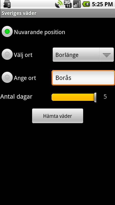 Sveriges väder Android News & Weather