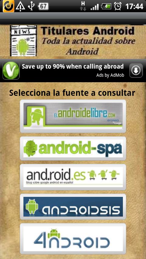 Titulares Android