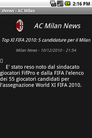 zNews – AC Milan Android News & Magazines