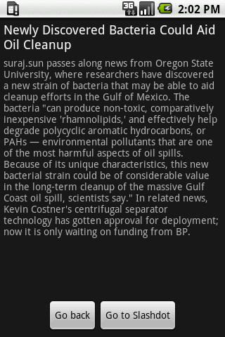 Slashdot Front Page Android News & Weather