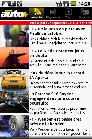 Sport Auto Android News & Weather