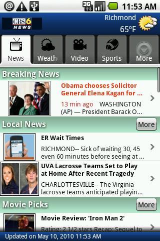 WTVR CBS 6 Android News & Weather