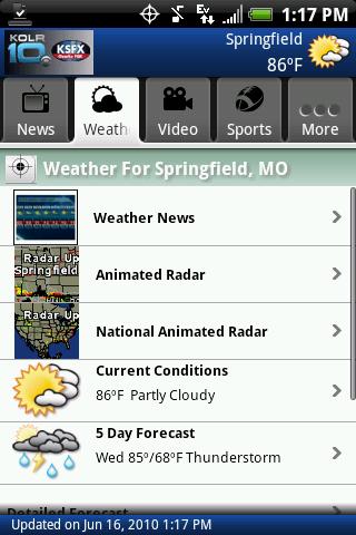 KOLR 10 / KSFX Android News & Weather
