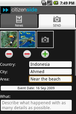 Citizenside – Citizen witness Android News & Weather