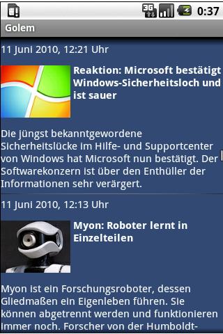 Golem IT News Ticker Android News & Weather