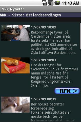 NRK Nyheter Android News & Weather