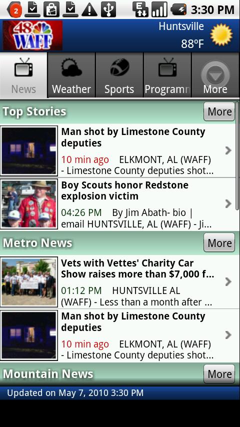 WAFF on the Go Android News & Weather