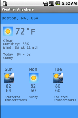 Weather Anywhere Android News & Weather