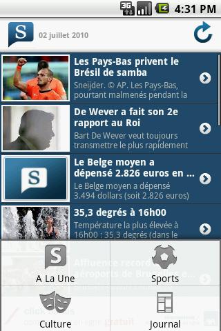 Le Soir Android News & Magazines