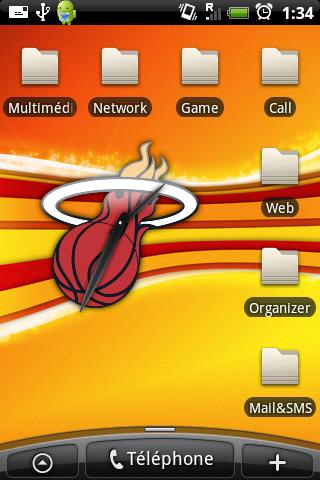 Miami Heat Clock Android Sports