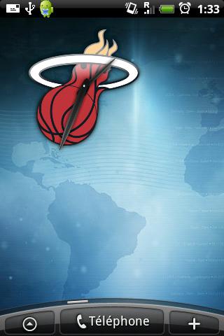 Miami Heat Clock Android Sports